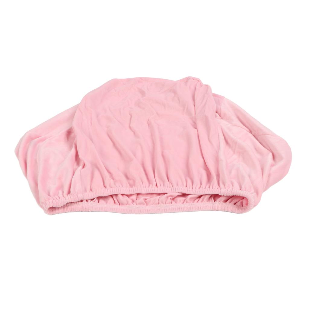 Curved Back Chair Cover Soft Prevent Slip Protective Universal Thickened Armchair Cover for Living Room Banquet Pink