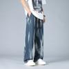 Spring Autumn Wide Leg Jean Pants Men Trousers Neutral Casual Street Fashion Oversized Jeans Outdoor Fashion Pants