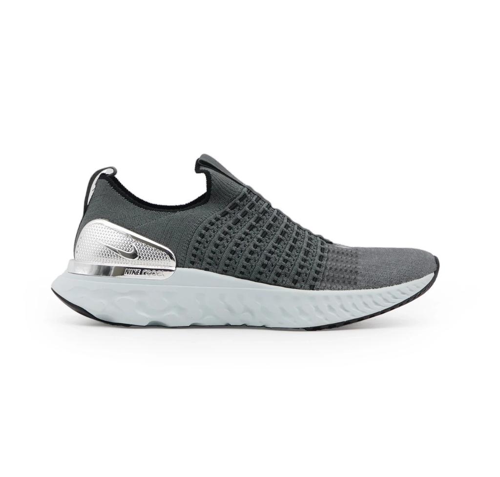 CJ0277-006 Nike REACT PHANTOM RUN FK 2 IRON GREY METALLIC SILVER BLACK (Men's)