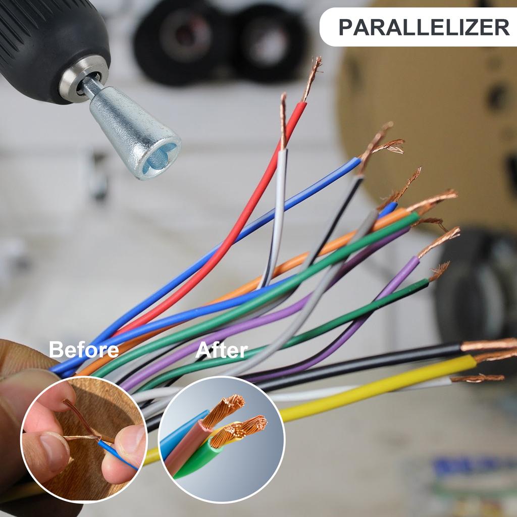 Wire Stripping and Twisting Tool Set Portable Cable Peeler Tool Professional Electrician Wire Twisting Connector Electric Drill