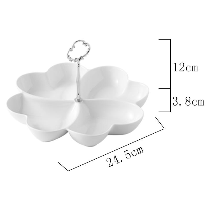 Keramik-Obstteller mit mehreren Gittern, Aufbewahrungsschalen für Trockenfrüchte und Nüsse, Süßigkeitenschalen, Haushaltsgeschirr, Snackteller, Aufbewahrungsboxen für Dim Sum