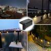 New Warm White LED Solar Step Lamp Path Stair Outdoor Garden Lights Waterproof Balcony Light Decoration  Patio Stair Fence Light