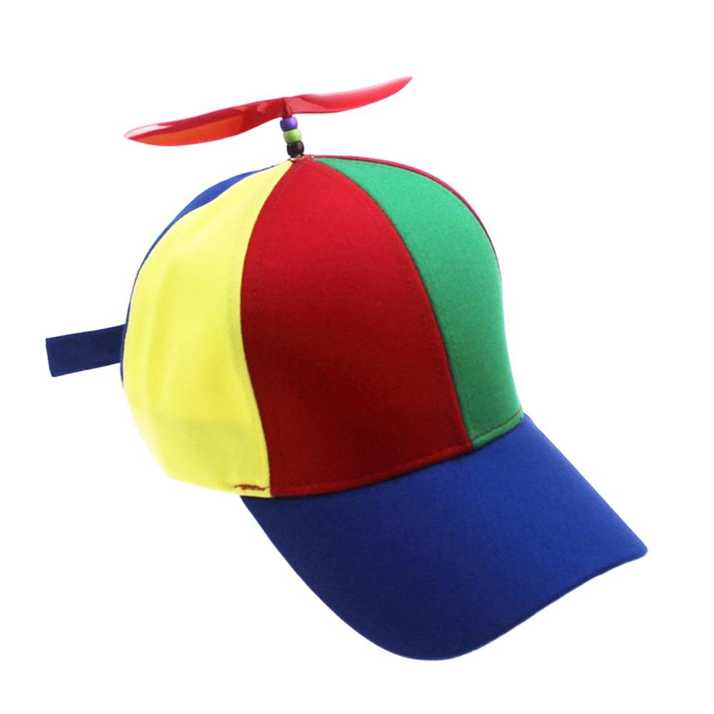 Funny Baseball Cap Rainbow Sun Cap Casual Snapback Hat Kids Boys Girls