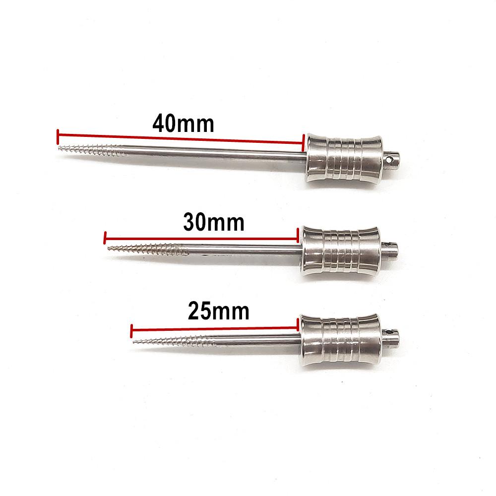 1 Stück oder 3 Stück Zahnwurzel-Zahnextraktionsschraube Zahnwurzelschraubenextraktor Apikale Wurzelfragmente Werkzeuge Zahnärztliche Werkzeuge für gebrochene Wurzeln Medizinisch