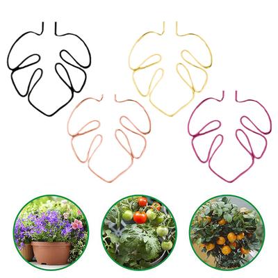 Monstera Shaped Plant Stand Rustproof Resistant Plant Simple Installation Potted Corrosion Support Stake Flower