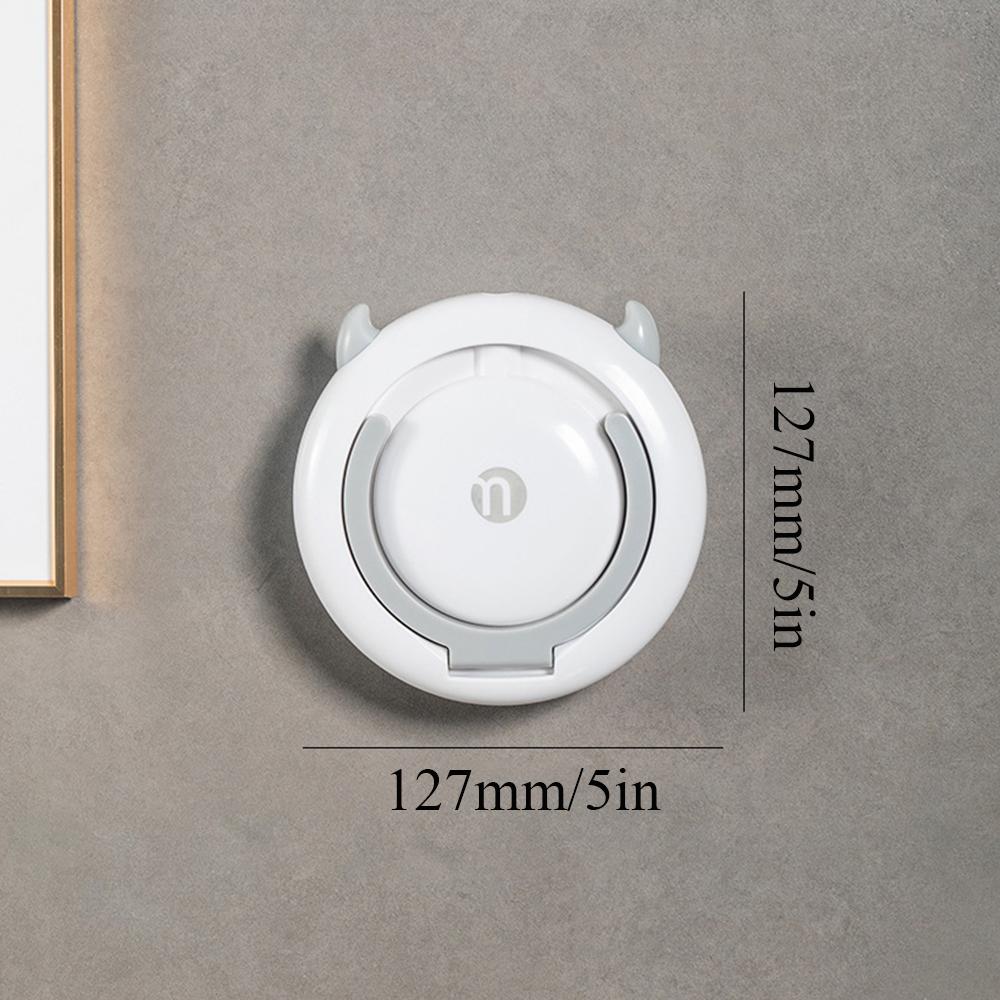 

Подставка для фена без рук, держатель для фена без проколов, настенная полка для принадлежностей для ванной комнаты, самоклеящийся регулируемый органайзер светло-серый