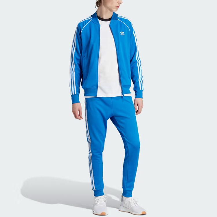 Adidas Originals Adicolor Classics Sst Track Jacket With Three-Stripes And Trefoil Logo Men Tops Blue IL2493