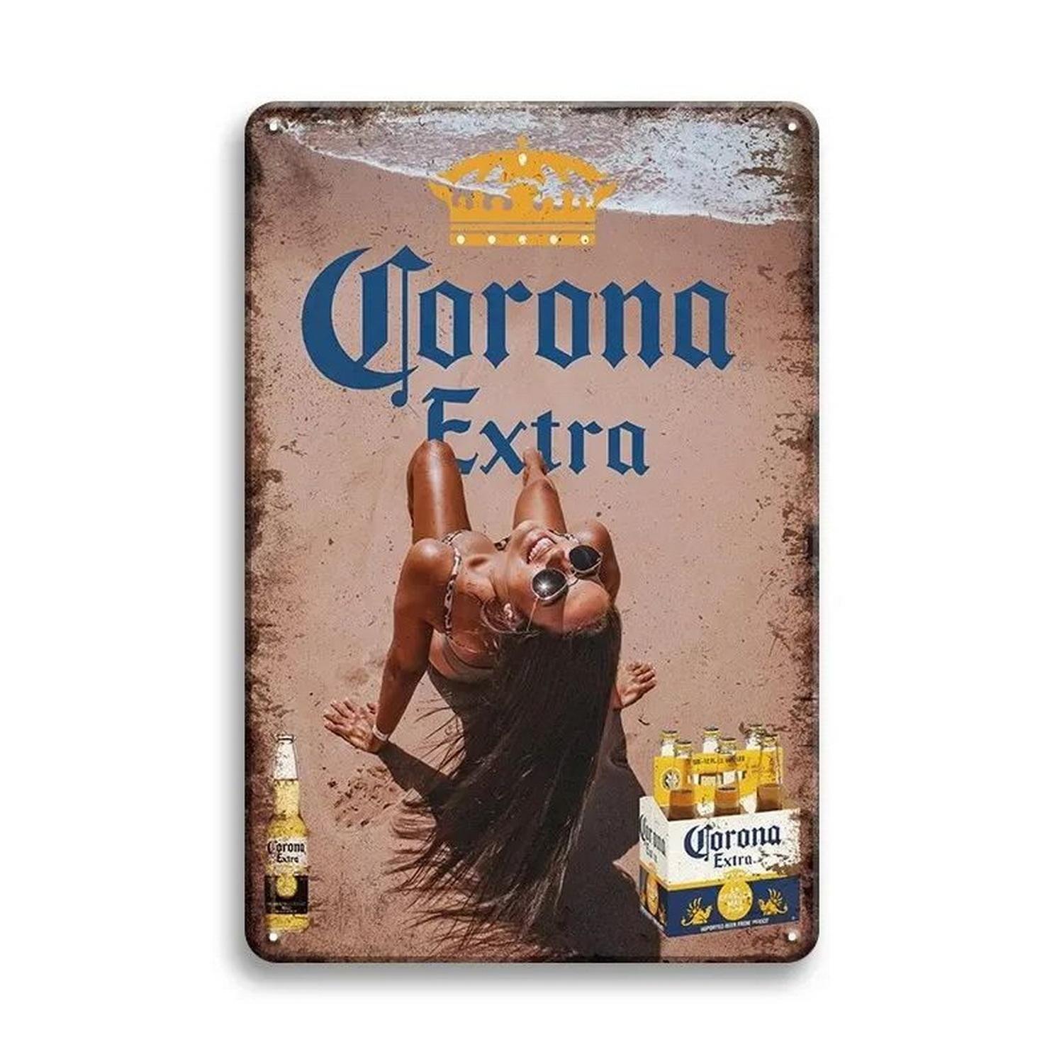 

Металлические жестяные таблички Пинап девушка Пиво Настенное украшение Табличка Винтажный художественный плакат Жестяная картина для мужской пещеры Дом Кафе Сад Клуб Бар 20X30CM