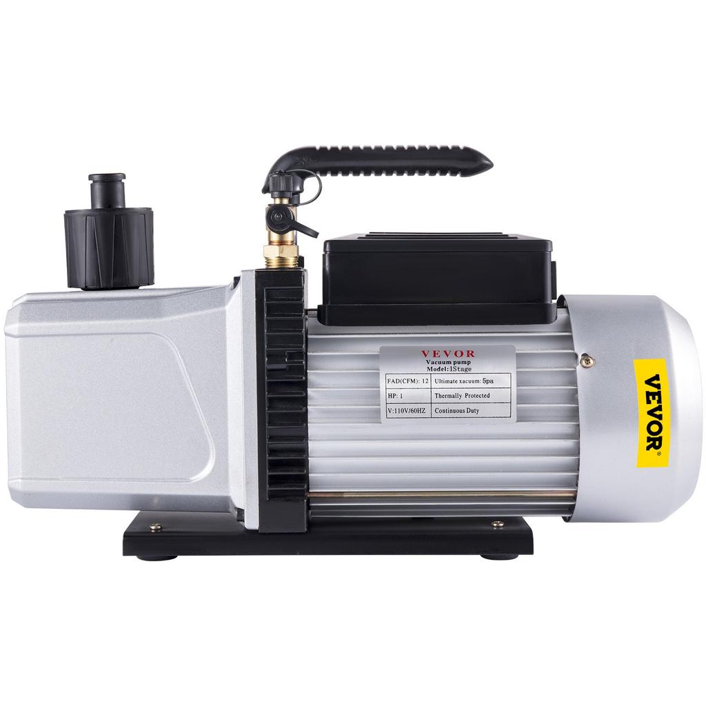 VEVOR Vacuum Pump Single Stage 340 L/min(12CFM) Inlet port 1/4