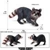 Wild Jungle Animal Models: Mini Pig, Deer, Fox, Squirrel, Elk & Raccoon Toys