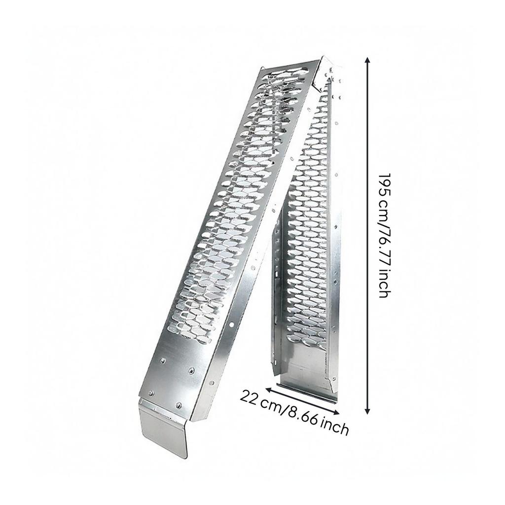 Folding Ramp with Strap Stable Motorcycle Lightweight for Trailers