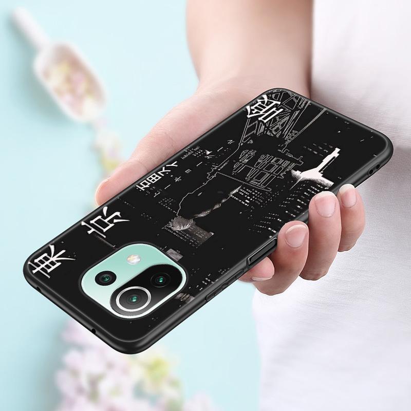Anime Tokyo Ghoul Telefon Fall Für Xiaomi Mi 11 Lite NE 11i 10T 11T Pro A2 A3 Lite POCO F3 M3 M4 C31 X3 Pro NFC GT Schwarze Abdeckung