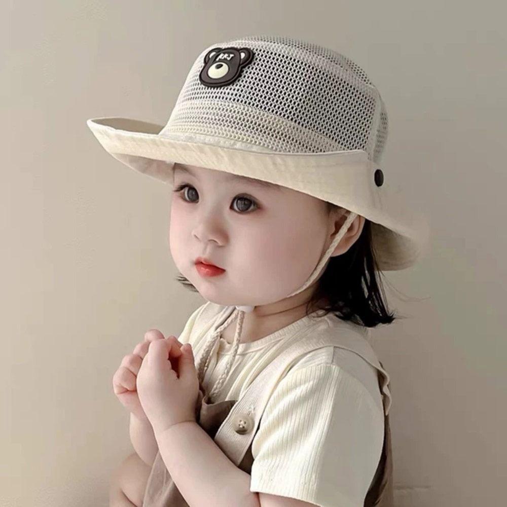 Lightweight Toddler Bucket Hat Mesh Fisherman Cap Casual Sunscreen Hat Summer