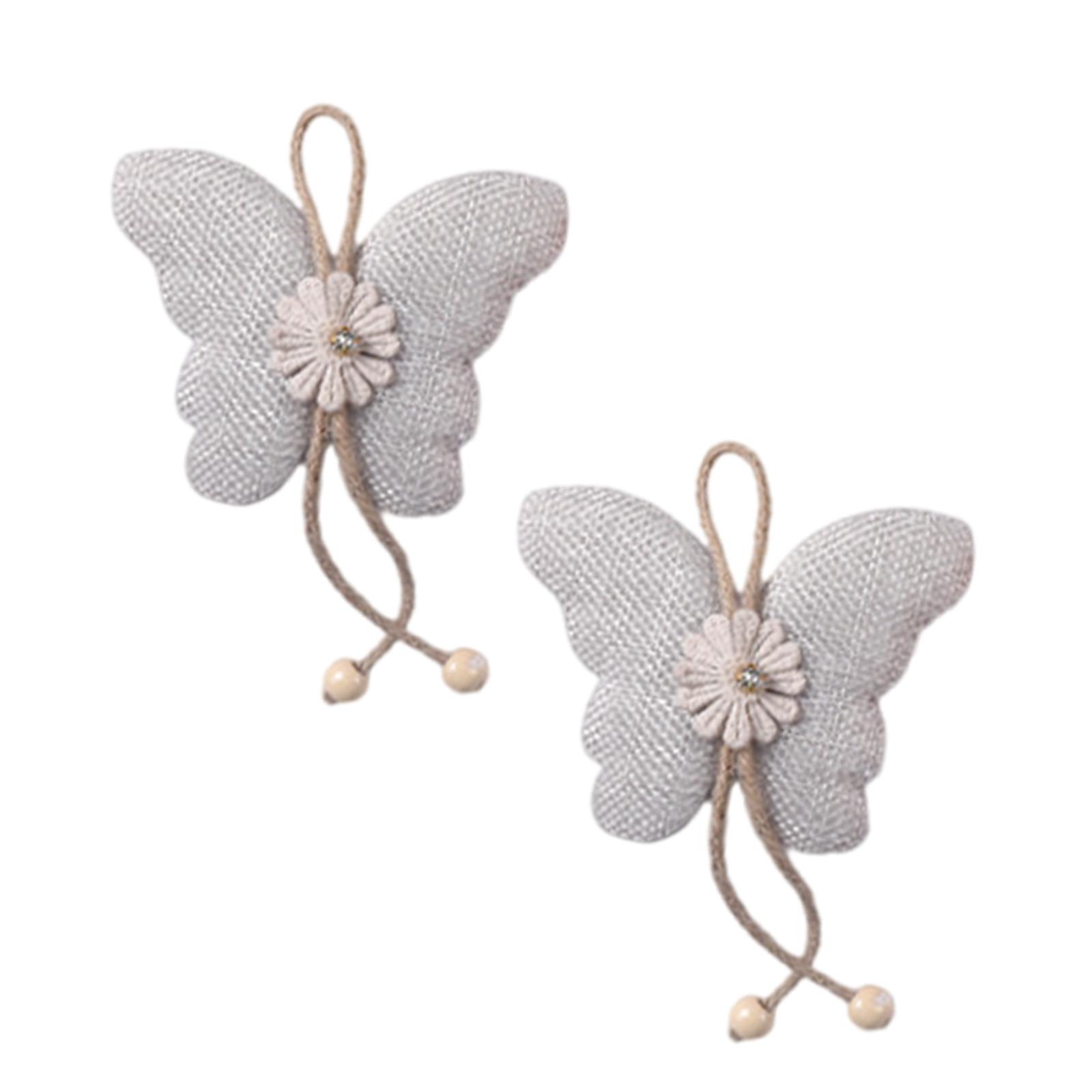 

1 пара магнитных держателей для штор в виде бабочек и цветов с регулируемой длиной для домашнего декора, подхваты для штор, завязки 4