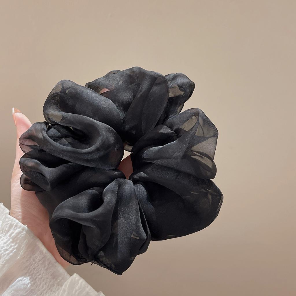 Neue Chiffon Oversize Scrunchies Elastische Haarbänder Frauen Mädchen Große Wolke Weicher Pferdeschwanzhalter Haargummis Haaraccessoires Mode