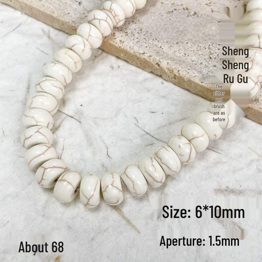 Versatile White & Turquoise Spacer Beads for DIY Jewelry Making - Bracelets, Necklaces, Accessories