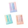 4Pcs Soft Tip Highlighter Set with Large Ink Capacity Pastel Eye-Care Markers Smooth Writing Highlighter Pen for Journaling Notes Cute School Supplies