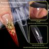 150 Pièces Espace Creux 3D Extension Française Avec Échelle Moule à Ongles Double Forme d'Ongles Couverture Complète Moules Réutilisables d'Extension d'Ongles