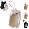 Cartoon Transparent Data Cable Storage Bag Portable Dustproof Doll Bag Pendant Plush Doll Out Bag