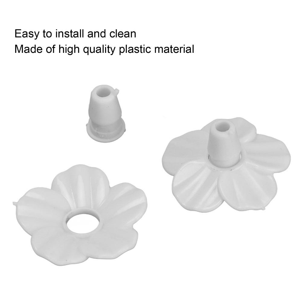 30 Sets Plastic Hummingbird Feeder Flowers Replaceable Hummingbird Feeder Parts Outdoor белый