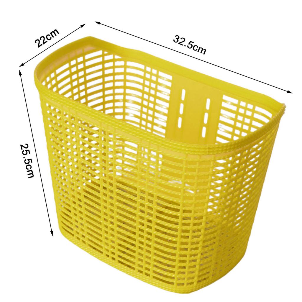 Bicycle Basket Kids Adults Bike Front Basket Pet Carrier Large Storage Box for Camping Grocery Shopping