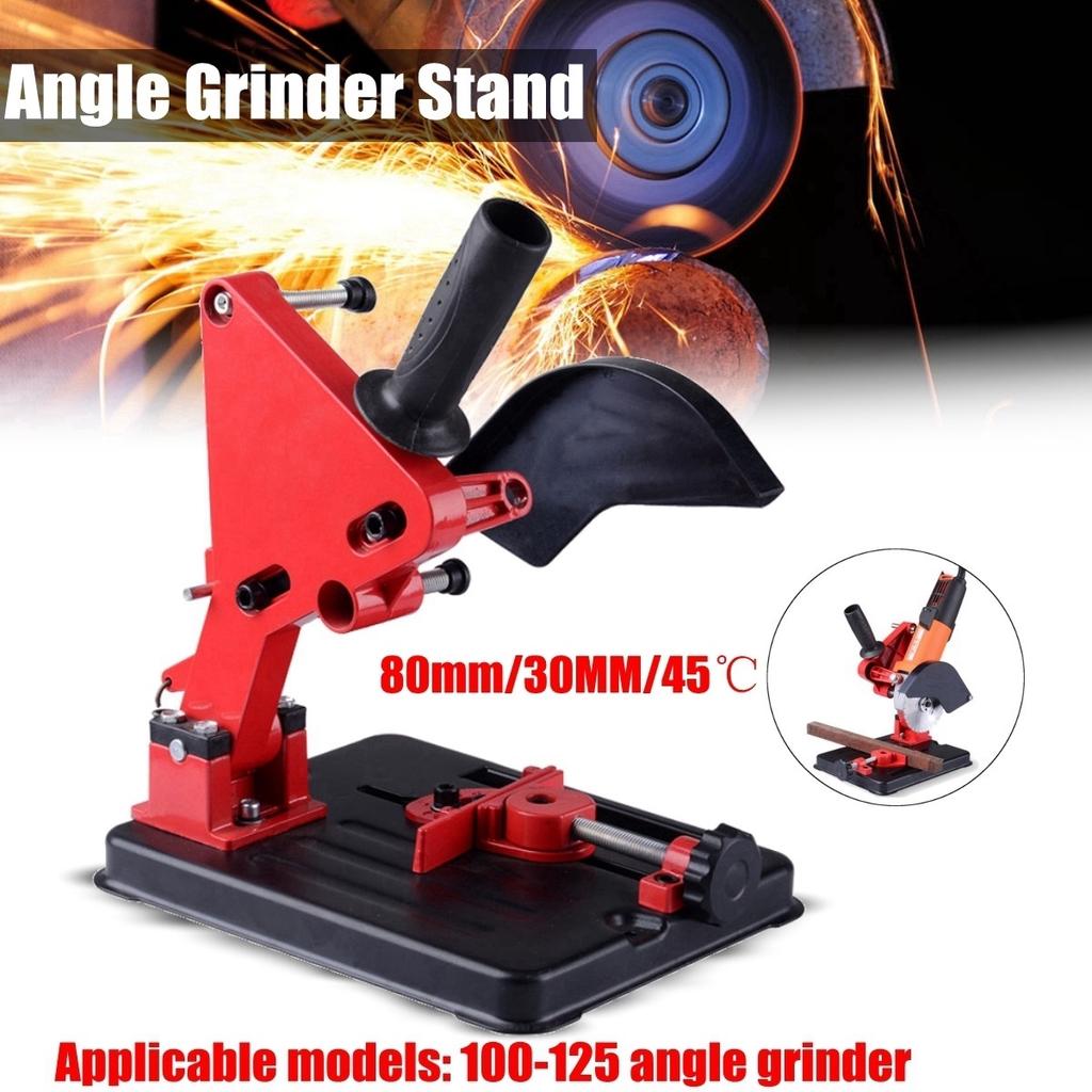 45° Angle Grinder Stand Bracket Holder Stand Adjustable Cutting Tool Iron Base