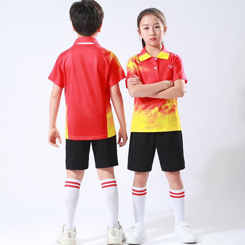 Children's Quick-Dry Table Tennis and Badminton Uniform Set for Student Competitions