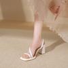 2026 Women's Summer Cross Strap High Heel Sandals Slimming Wedding Banquet Workplace Sandal