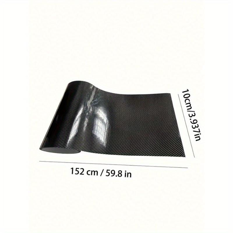 1pc 10x152cm 7D Carbon Fiber Vinyl Film Car Sticker Glossy Car Interior Wrap Sticker Car Home Door Decals Protect Your More Cool DIY Paste