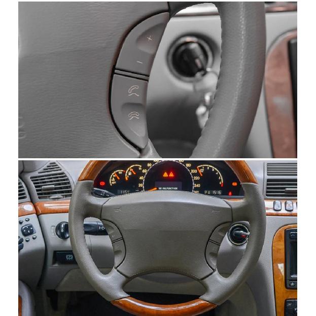 1 Pair Multifunction Steering Wheel Control Button Switch Cover For Mercedes-Benz W220 S430 S500 S600 CL500 CL600