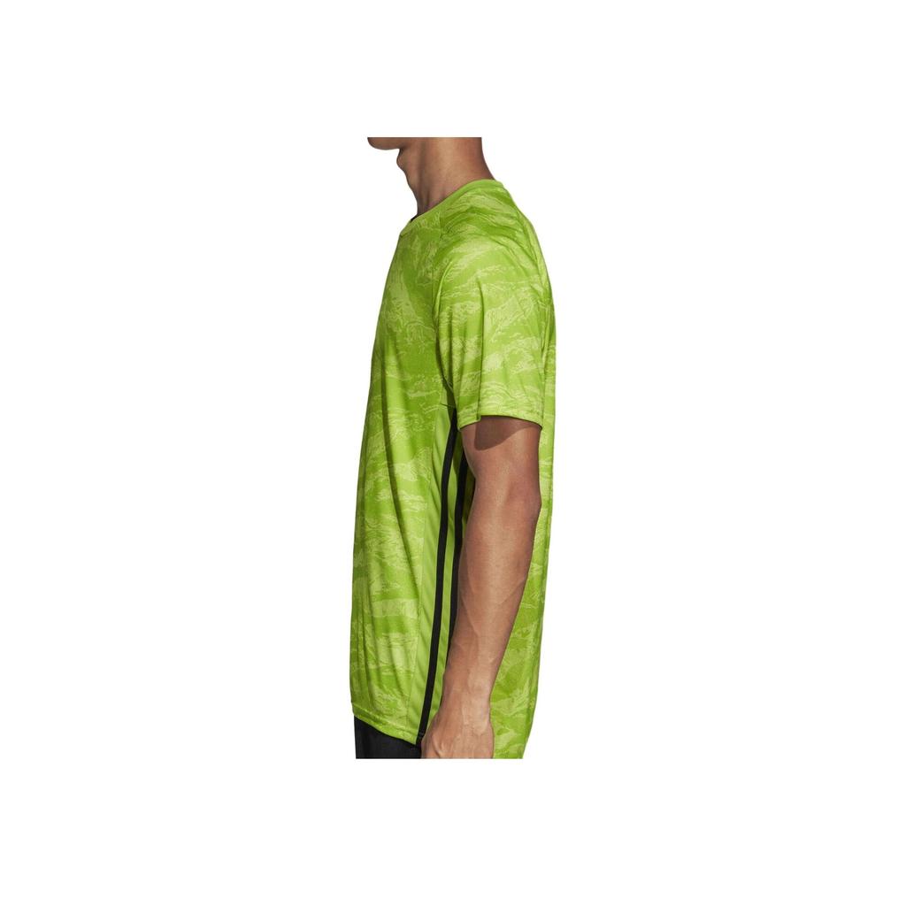 Adidas Breathable Casual Round Neck Short Sleeve T-Shirt Men Tops Green DP3131