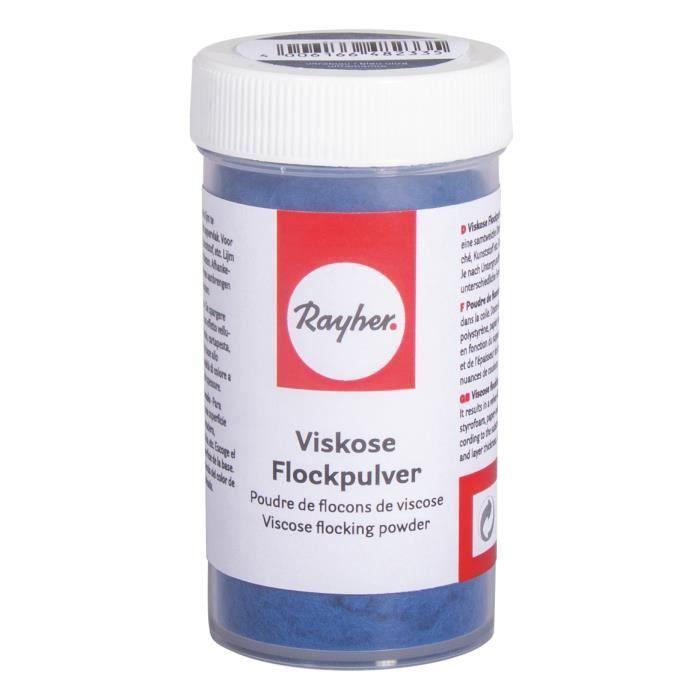 Poudre de flocons de viscose, flacon saupoudreur, 8 g Bleu ultra