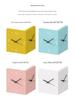 Minimalist Silent Two-Sided Corner Wall Clock for Living Room