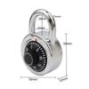 Practical Turntable Password Lock Retro Turntable Metal Mini Keyless Padlock For Safe Deposit Box Drawer Locker Small Padlock