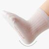 Spring Summer Thin Baby Socks Mesh Breathable Infant Boy Girl Middle Tube Socks Solid Color Cotton Kids Short Socks
