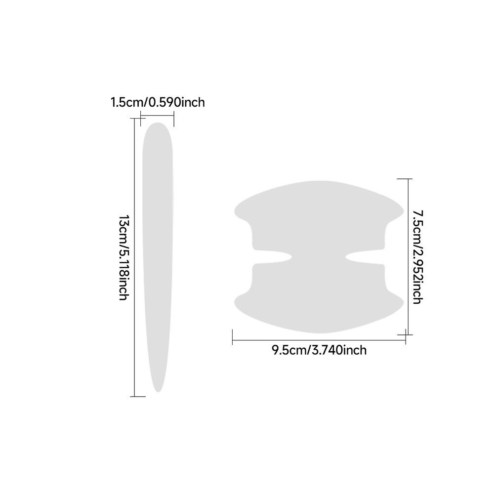 Clear Car Door Handle Sticker Invisible Paint Surface Film Rearview Mirror