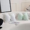 Bow-shaped Pillow Ruffle Lace Plush Throw Pillow High Elasticity Decorative Pillow for Bed Couch Car Seat Companion Pillows