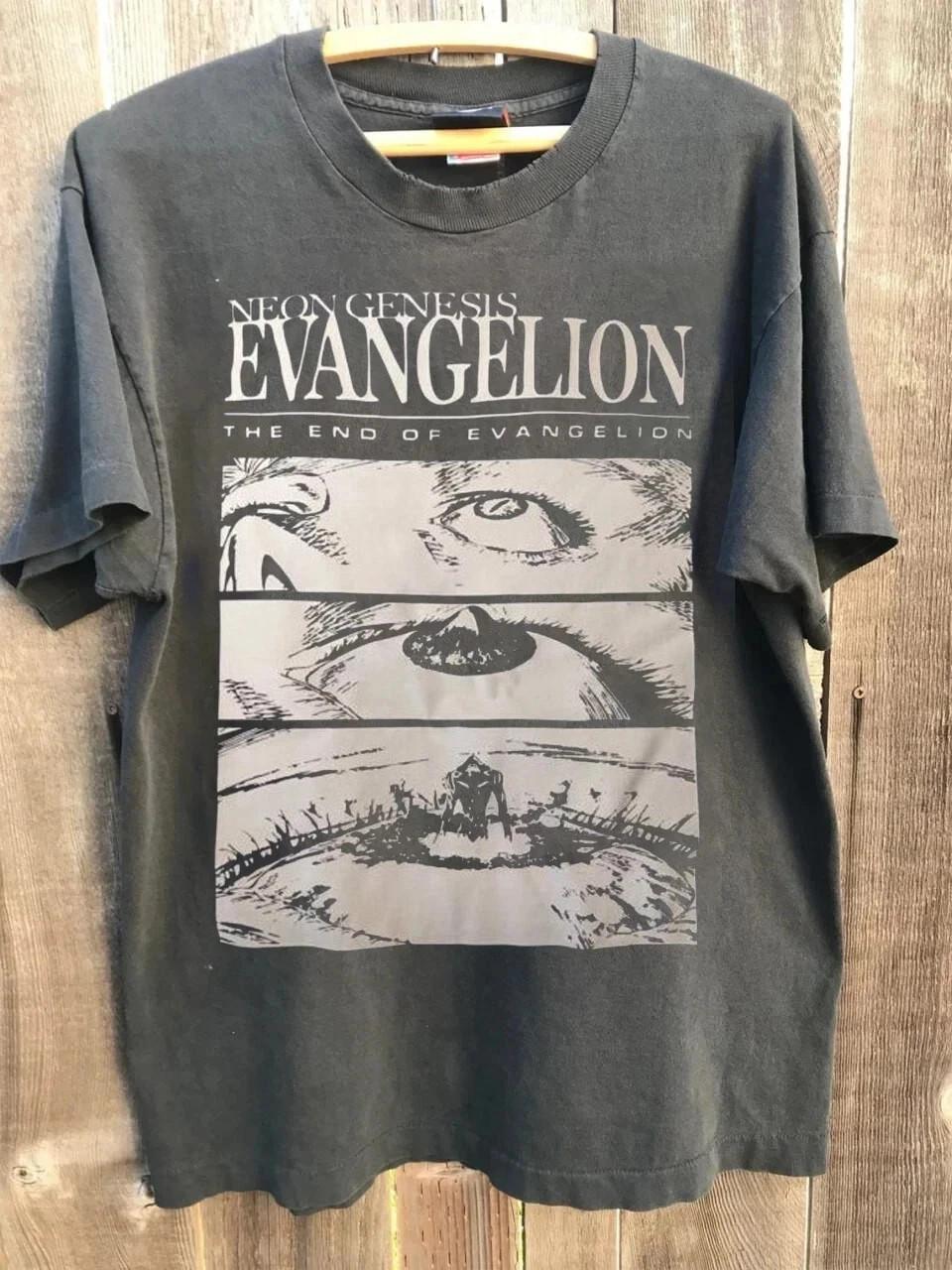 Футболка End of Evangelion , Футболка с принтом аниме Neon Genesis S