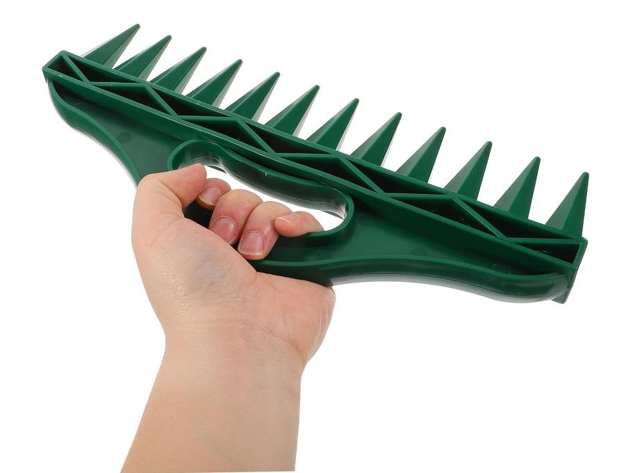 Robuster Hand-Pflanzstock aus Kunststoff, Garten-Aussaatwerkzeug, 12-Loch-Schnellaussaat, wasserdichte Pflanzhilfe für effizientes Gärtnern