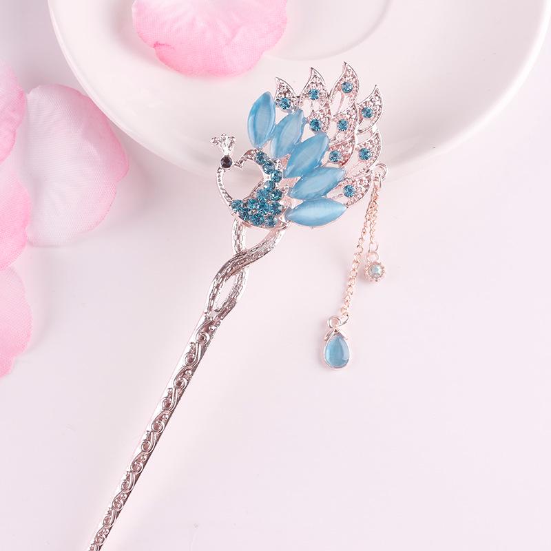 Women's 2026 Spring/Summer Chinese Tassel Alloy Hairpin - Qipao Hair Accessories