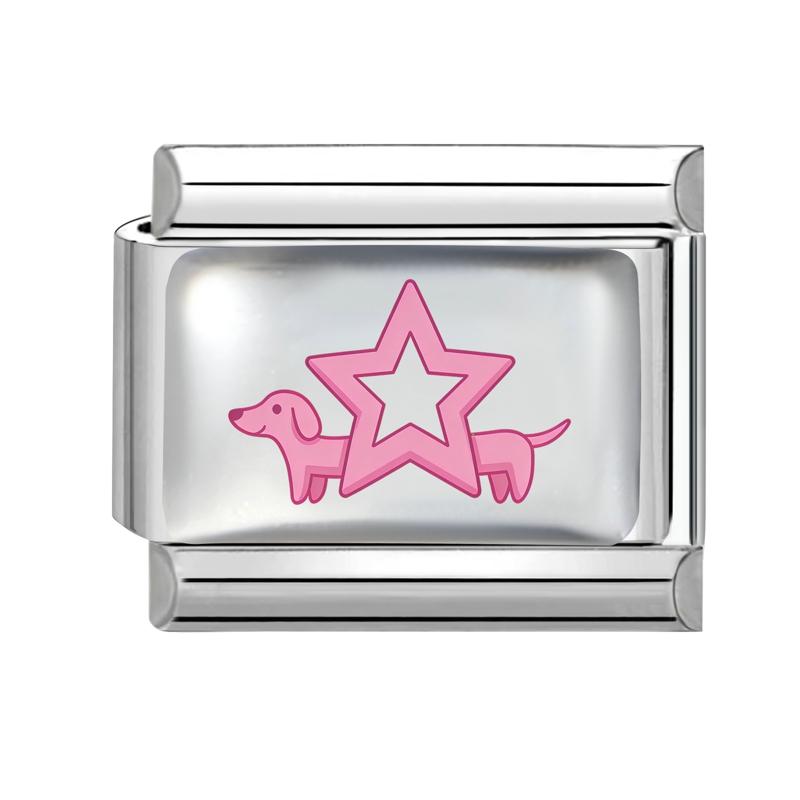Wholesale Women's Creative Sunflower Mushroom Cat Butterfly Star Dog Charm Fit 9mm Stainless Steel Bracelet DIY Jewelry Gifts