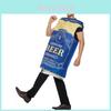 Costume Birra in Lattina di Halloween per Adulti con Fantasia Stampata Perfetto per Feste a Tema