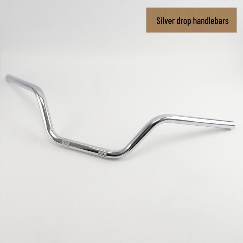Retro 22MM Steel Handlebar for Motorcycle CG125 Modification серебряный
