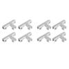 Heavy Duty T Shaped Connectors Easy Installation Clip Aluminum T Clamps Set for Plant Box Dividers In Garden Or Patios