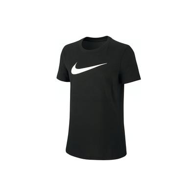 Large Logo Print Casual Sports Short Sleeve T-Shirt Women Tops Black AQ3212-010