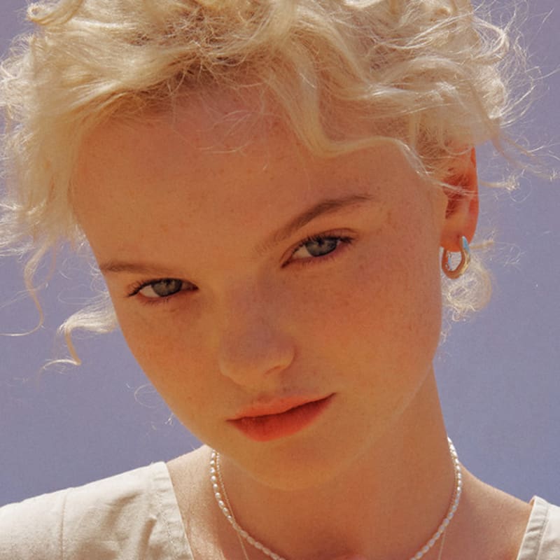 

ACOOPU [925 Silver]Makana wave ring earrings Gold