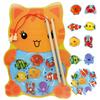 Game Fishing Fish Cat Eco Wood Two Rods Magnetic