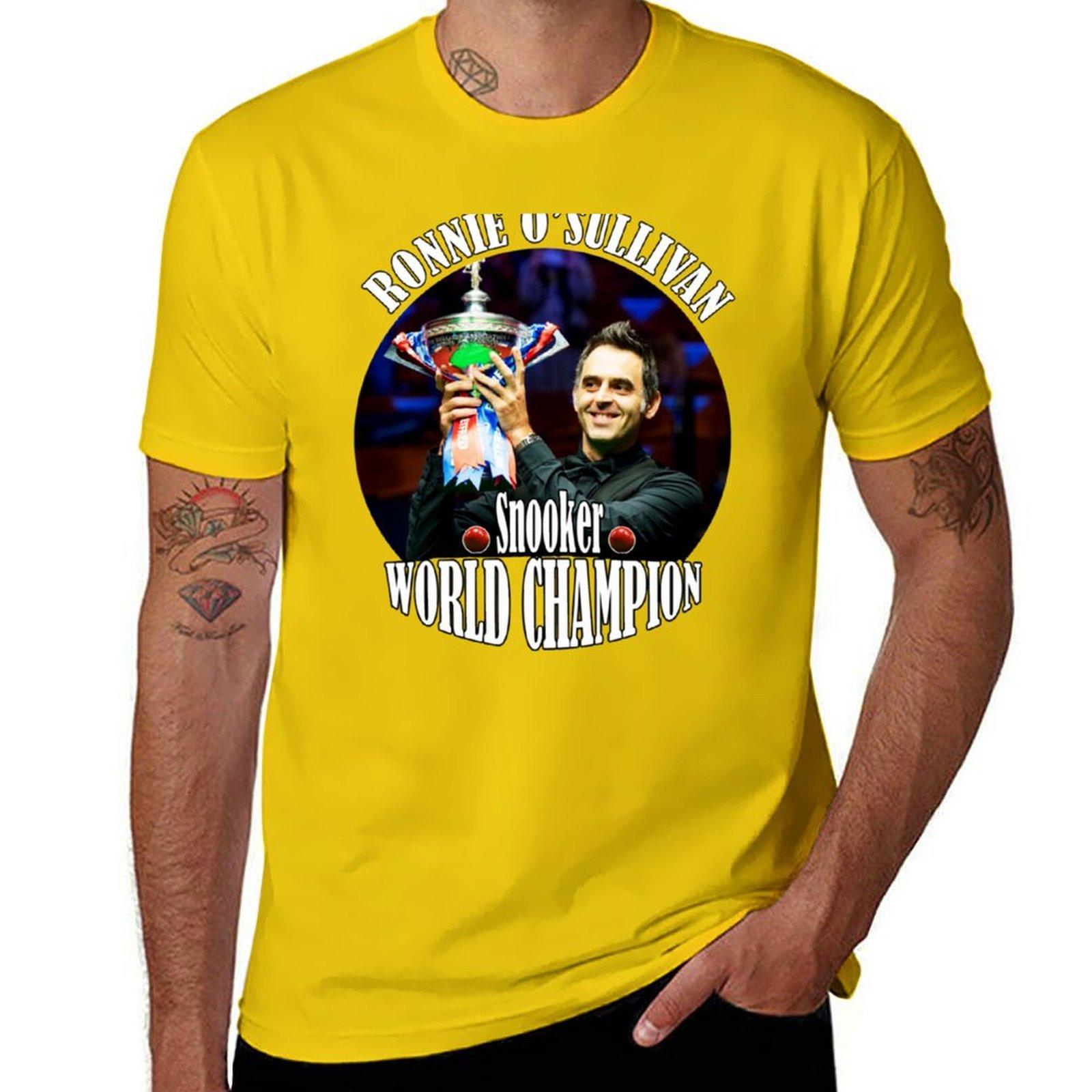 

Ronnie O Sullivan the snooker World champion T-Shirt customizeds blanks plus size tops mens white t shirts L