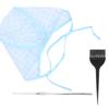 Hair Highlights Cap Set Reusable Highlight Cap with Hair Dyeing Brushes Hook Needle