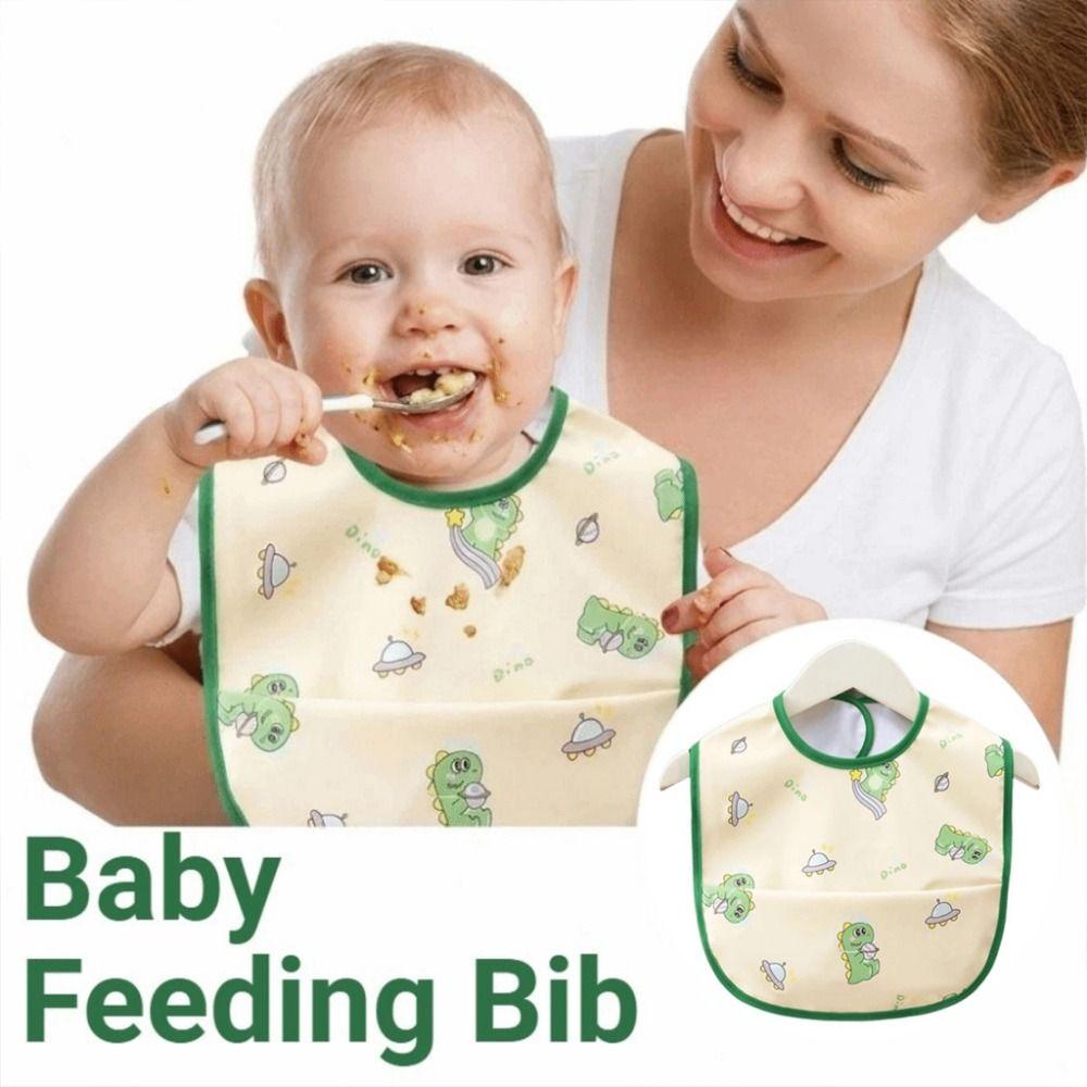 Waterproof Toddlers Feeding Apron Adjustable Baby Apron Baby Feeding Bib  Baby Feeding Stuff